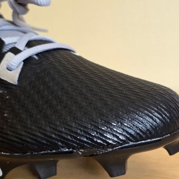 Nike Vapor Edge Speed 360 2 Football Cleats Black Silver DA5455-003 Men's Size 9 - Picture 8 of 9